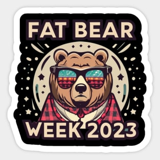 Fat bear week Sticker